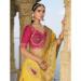 Picture of Pleasing Crepe & Silk Golden Saree