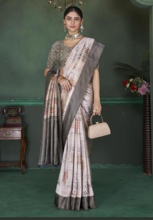 Picture of Beautiful Silk Thistle Saree