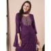 Picture of Nice Chiffon Purple Readymade Salwar Kameez