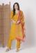 Picture of Magnificent Chiffon Golden Rod Readymade Salwar Kameez