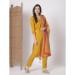 Picture of Magnificent Chiffon Golden Rod Readymade Salwar Kameez