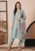 Picture of Chiffon Light Slate Grey Readymade Salwar Kameez