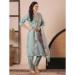 Picture of Chiffon Light Slate Grey Readymade Salwar Kameez