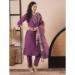 Picture of Superb Chiffon Violet Readymade Salwar Kameez