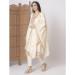 Picture of Superb Chiffon Off White Readymade Salwar Kameez