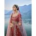 Picture of Good Looking Silk Fire Brick Lehenga Choli