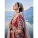 Picture of Good Looking Silk Fire Brick Lehenga Choli