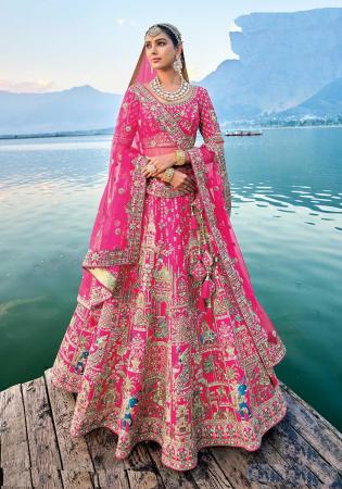 Picture of Appealing Silk Light Coral Lehenga Choli