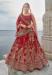 Picture of Delightful Silk Indian Red Lehenga Choli