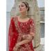 Picture of Delightful Silk Indian Red Lehenga Choli