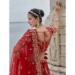 Picture of Delightful Silk Indian Red Lehenga Choli