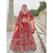 Picture of Wonderful Silk Crimson Lehenga Choli