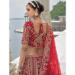 Picture of Superb Silk Fire Brick Lehenga Choli