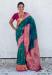 Picture of Shapely Silk Teal Saree