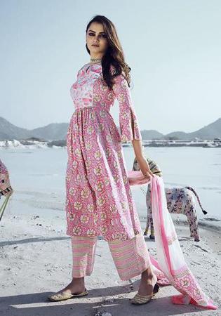 Picture of Comely Cotton Rosy Brown Readymade Salwar Kameez