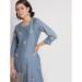 Picture of Cotton Light Steel Blue Readymade Salwar Kameez