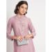 Picture of Well Formed Cotton Plum Readymade Salwar Kameez