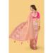 Picture of Lovely Silk & Organza Dark Salmon Saree