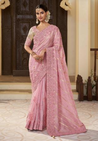 Picture of Enticing Chiffon Rosy Brown Saree