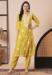 Picture of Pretty Chiffon Golden Rod Readymade Salwar Kameez