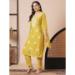 Picture of Pretty Chiffon Golden Rod Readymade Salwar Kameez