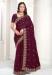 Picture of Admirable Satin Saddle Brown Saree