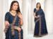 Picture of Enticing Satin Dark Slate Grey Saree