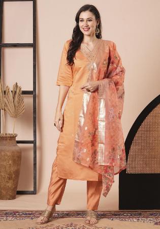 Picture of Taking Silk Tomato Readymade Salwar Kameez