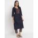 Picture of Cotton Dark Slate Grey Readymade Salwar Kameez