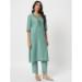 Picture of Cotton Dark Sea Green Readymade Salwar Kameez