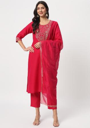 Picture of Grand Cotton Crimson Readymade Salwar Kameez