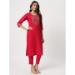 Picture of Grand Cotton Crimson Readymade Salwar Kameez