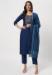 Picture of Admirable Cotton Midnight Blue Readymade Salwar Kameez