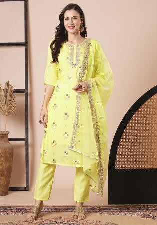 Picture of Graceful Silk Khaki Readymade Salwar Kameez