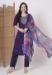 Picture of Ideal Silk Dark Slate Blue Readymade Salwar Kameez