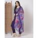 Picture of Ideal Silk Dark Slate Blue Readymade Salwar Kameez