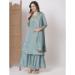 Picture of Silk Light Steel Blue Readymade Salwar Kameez