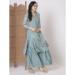 Picture of Silk Light Steel Blue Readymade Salwar Kameez