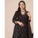 Picture of Lovely Cotton Black Readymade Salwar Kameez