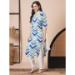 Picture of Cotton Medium Aqua Marine Readymade Salwar Kameez