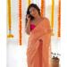 Picture of Taking Georgette & Satin Peru Saree