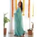 Picture of Superb Georgette & Satin Cadet Blue Saree