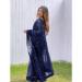 Picture of Delightful Net Midnight Blue Saree