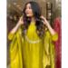 Picture of Nice Chiffon Golden Readymade Salwar Kameez