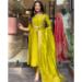 Picture of Nice Chiffon Golden Readymade Salwar Kameez