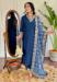 Picture of Chiffon Midnight Blue Readymade Salwar Kameez