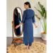 Picture of Chiffon Midnight Blue Readymade Salwar Kameez