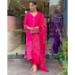 Picture of Stunning Chiffon Deep Pink Readymade Salwar Kameez