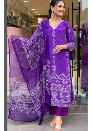 Picture of Taking Chiffon Dark Orchid Readymade Salwar Kameez