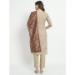 Picture of Delightful Cotton Tan Readymade Salwar Kameez